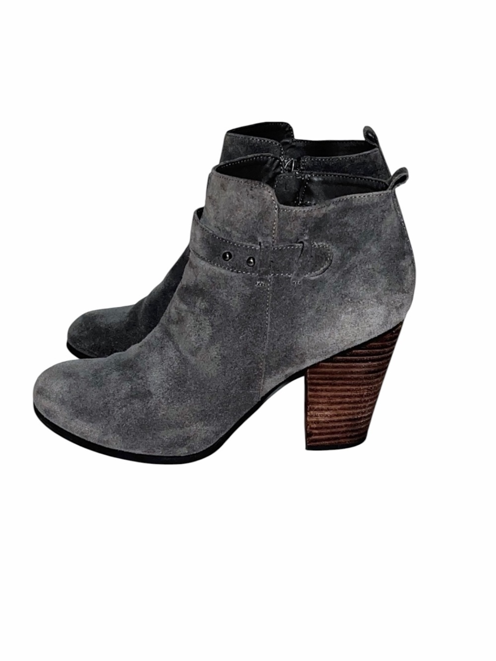 Franco Fortini Shoes | Franco Fortini Lexi Booties | Color: Gray | Size 9.5